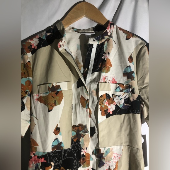 3.1 Phillip Lim for Target Asymmetrical Hem Mini Short Dress Floral Sz Med NWT - Picture 2 of 6